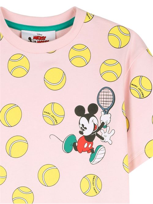 Abito bambina Marc Jacobs rosa con Topolino tennis MARC JACOBS Kids | W60712475
